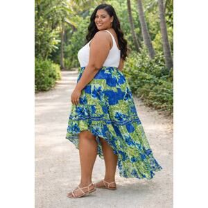 R115 CM Shapes 5XL Rayon Skirt with Embroidery Details R0000115